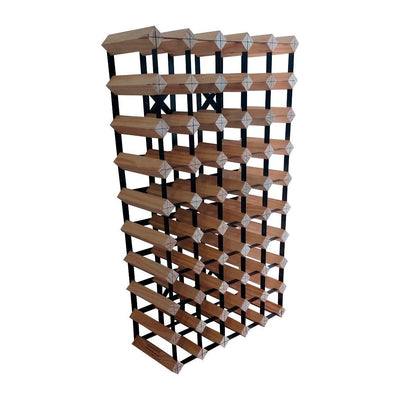 50 bottle wooden wine rack