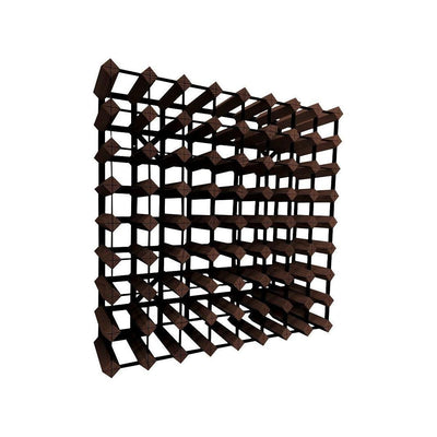 72 bottle dark wood wine rack