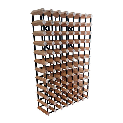 84 bottle wooden wine rack