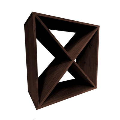 wooden modular wine rack cube
