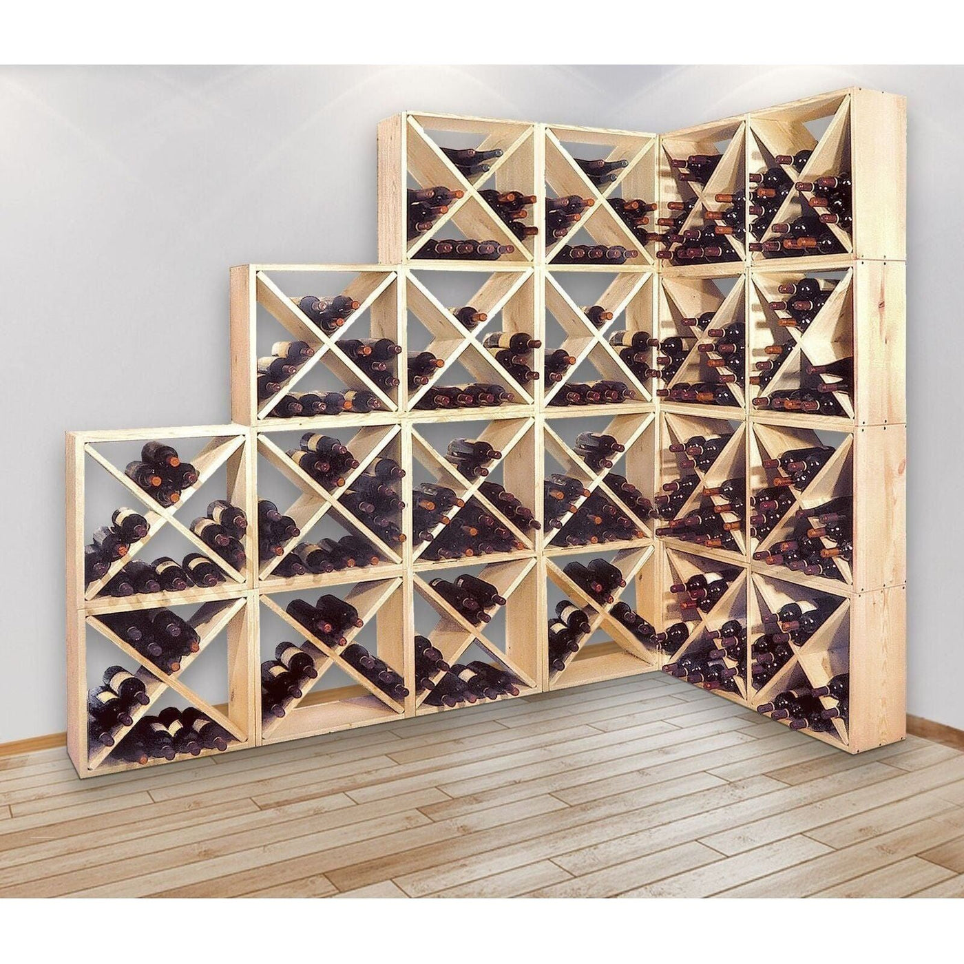 Wooden Modular Wine Rack Cubes
