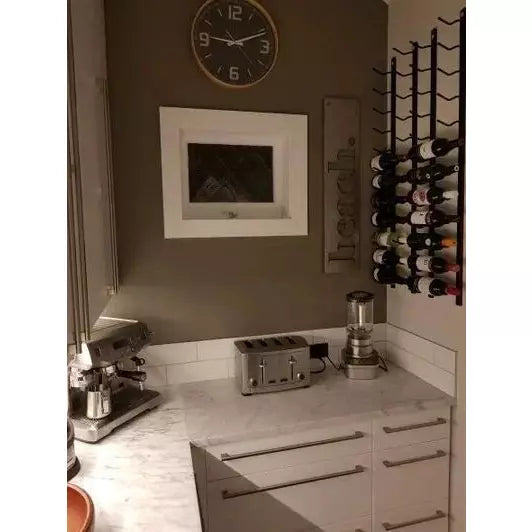 kitchen wall mounted wine rack
