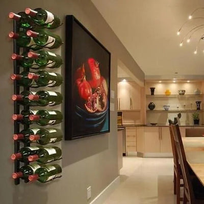 metal wall mounted wine rack