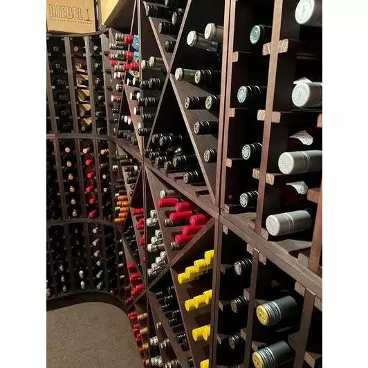modular stained wine rack cubes