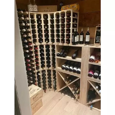 wooden modular wine rack cellar