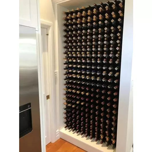 wall recessed wine rack